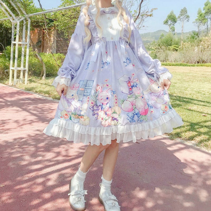 L32 lolita オリジナル 洋服 ロリータ ワンピース - 通販