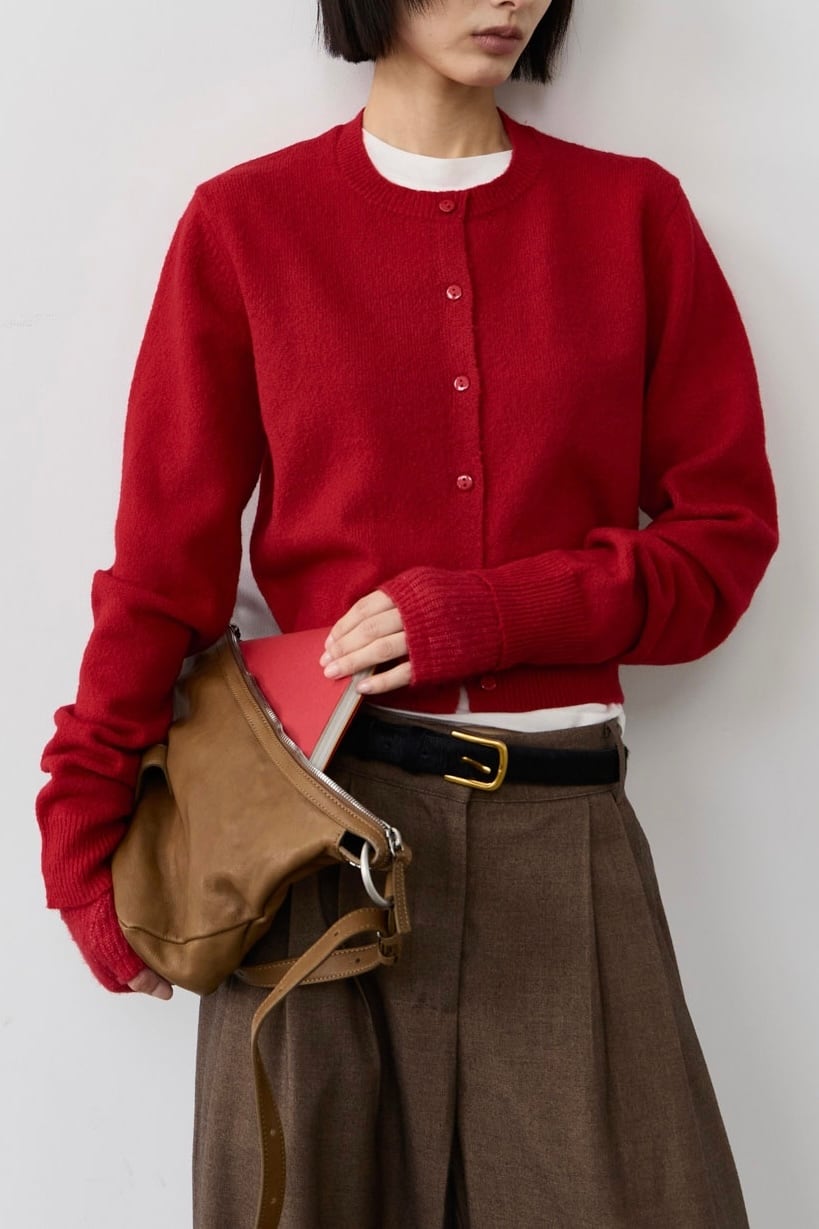 新品】Studio Doe☆ Soft Polo Cardigan M polne