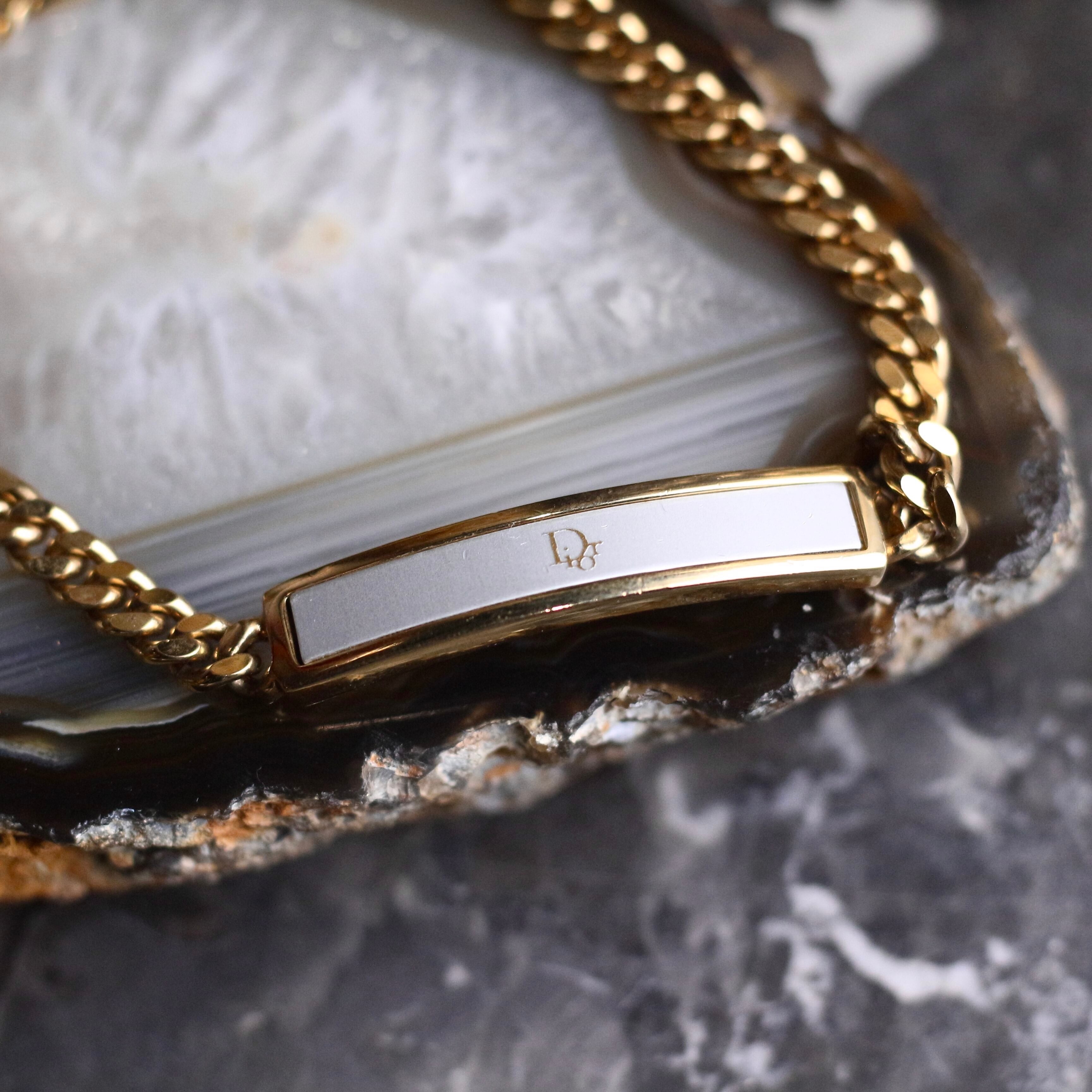 Christian Dior LOGO DESIGN CHAIN ID BRACELET/クリスチャン