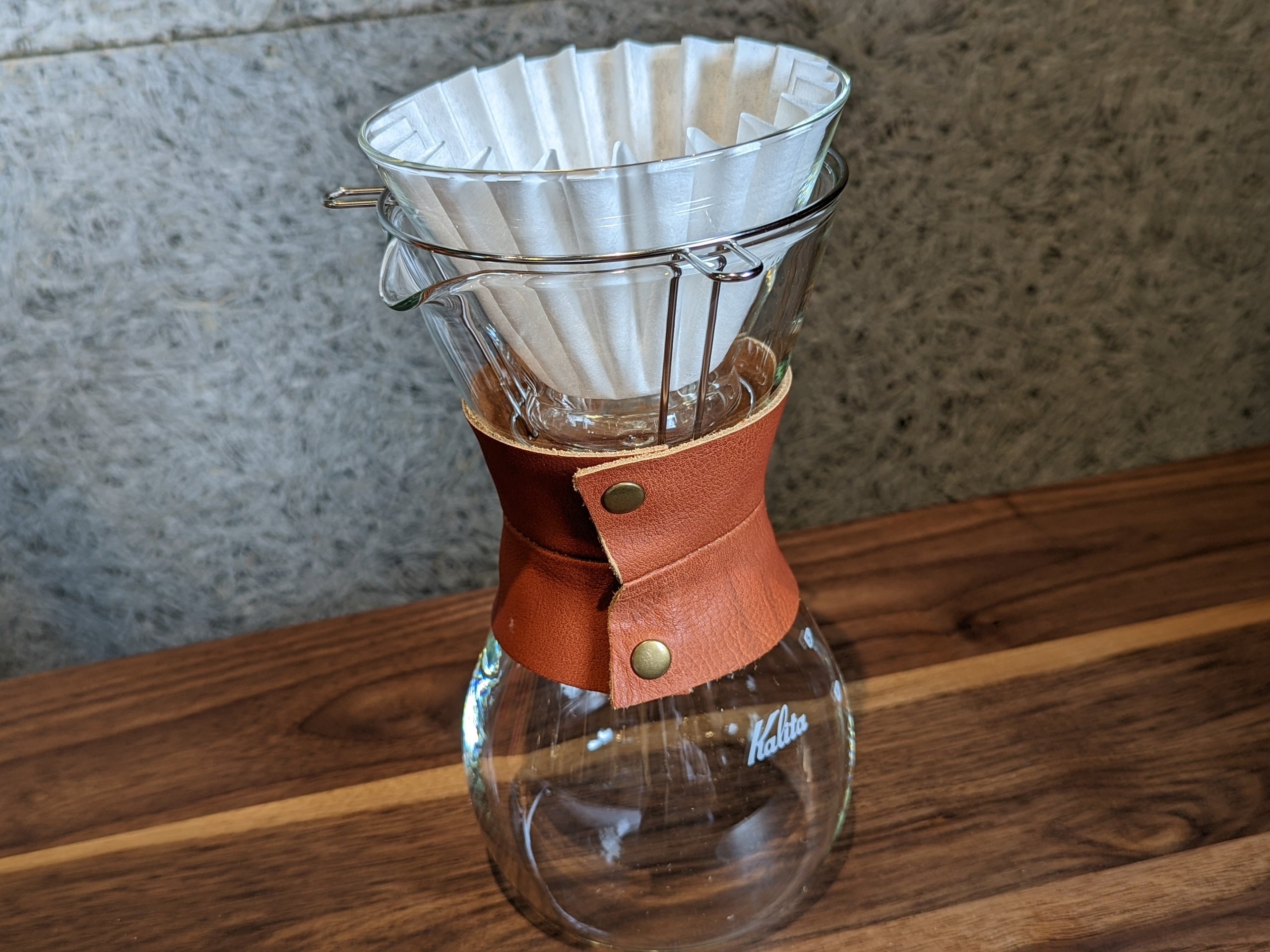 カリタ キッチンツール ウェーブスタイル レザー   透明×革 0b3fe9a60a675a8ed7aa4a71cefbdd