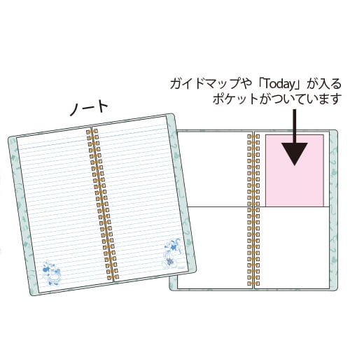 ノート 東京ディズニーランド 限定 36周年 アニバーサリー グッズ ワールドバザール デザイン 記念 36th ミッキー ミニー 文房具 文具