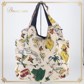 フラダンス 小物 バッグ トートバッグ カヒコ Kahiko ホワイト系 肩掛け カラフル 白 青 かわいい ハワイアン アロハ ハワイアンプリント フラ ダンス レッスン フラダンスバッグ トート ユニークデザイン ハワイ風 おしゃれ 旅行用カバン 軽量