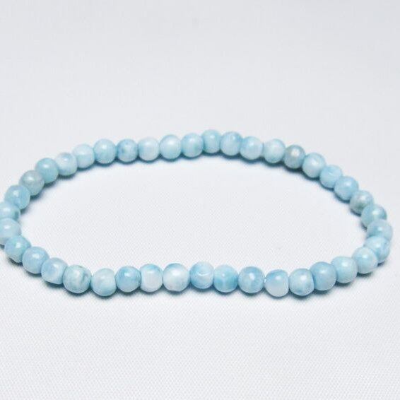 ラリマー ブレスレット 5mm 一点物 メール便可 [M便 1/10] 111-47898