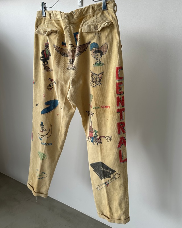 -RONAL TROUSERS- Vintage 50-60s Memorial Corduroy Trousers