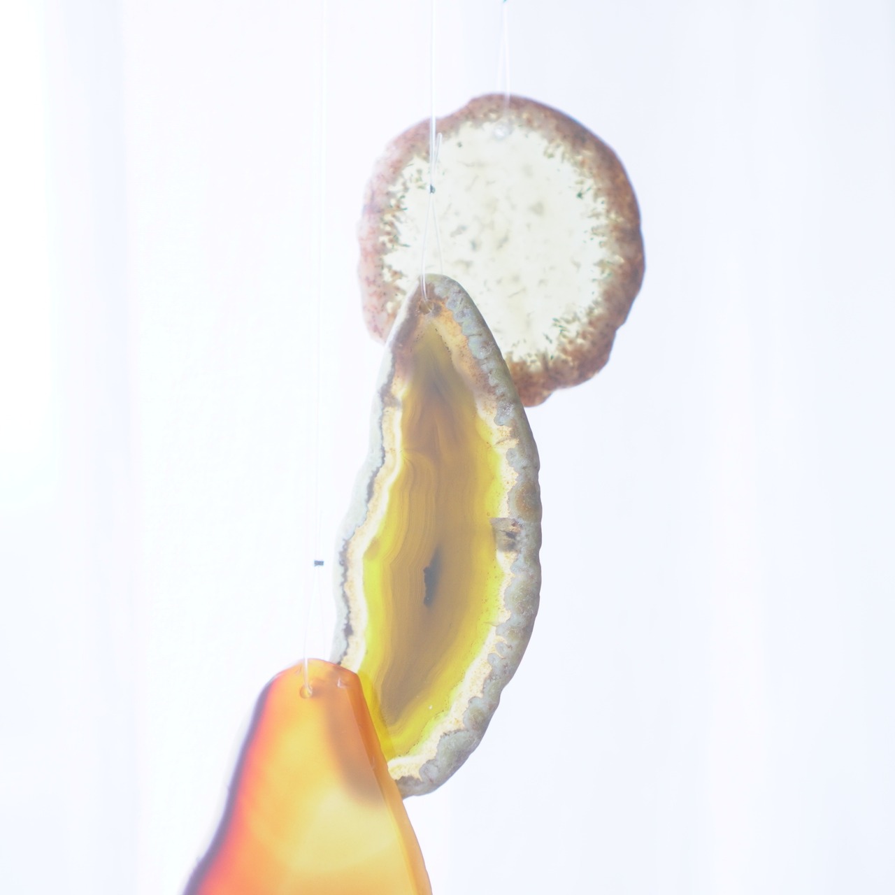 Apple Cinnamon Tea - アゲートヒーリングチャイム / Agate Sun Catcher Wind Chime 1029