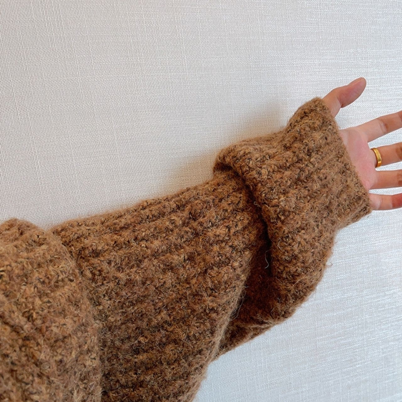 ル​​ーズショートニットカーディガン　1030