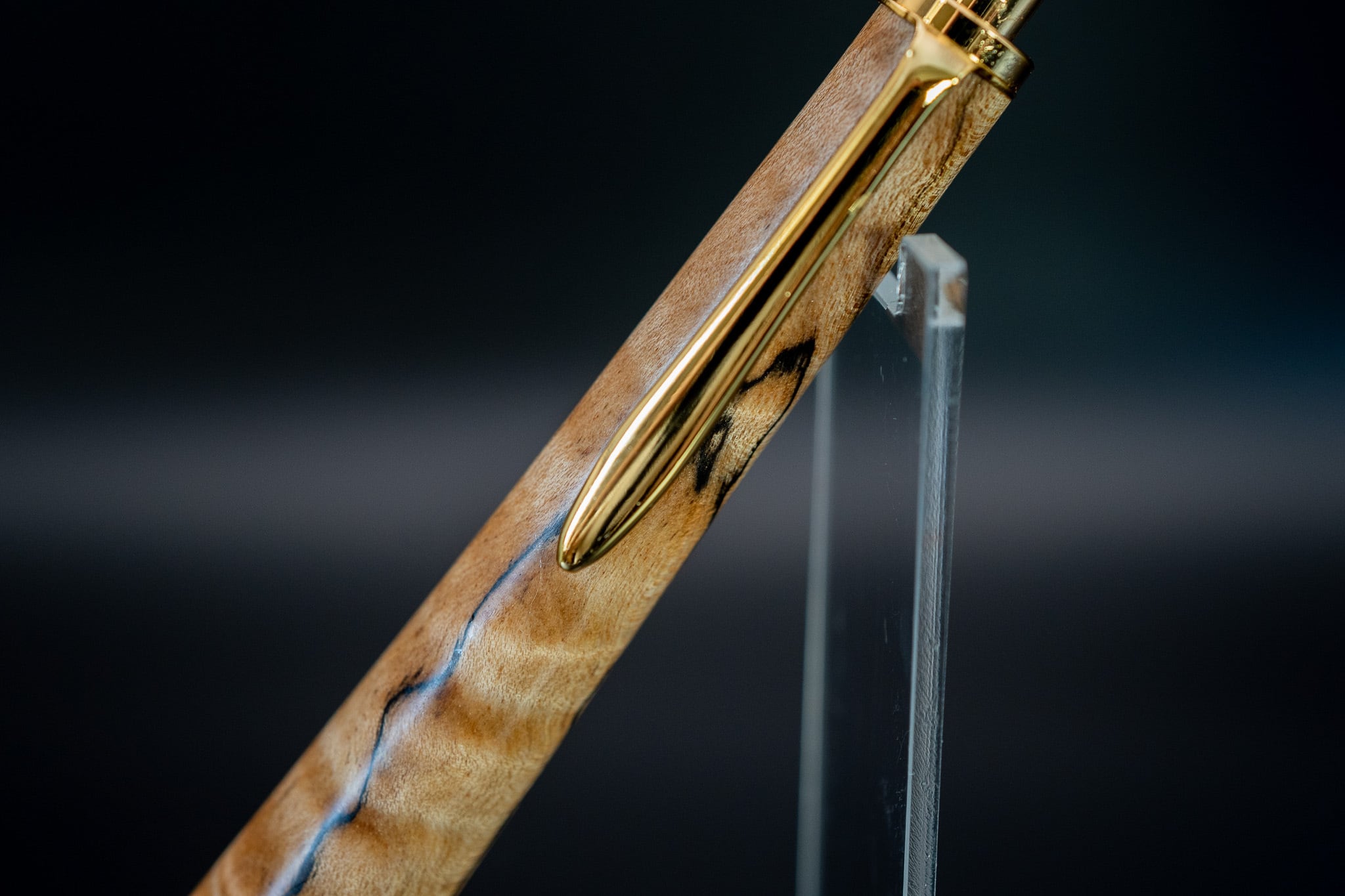 【自然が織りなす古地図】スタビライズドウッド スポルテッドメープル gold MP