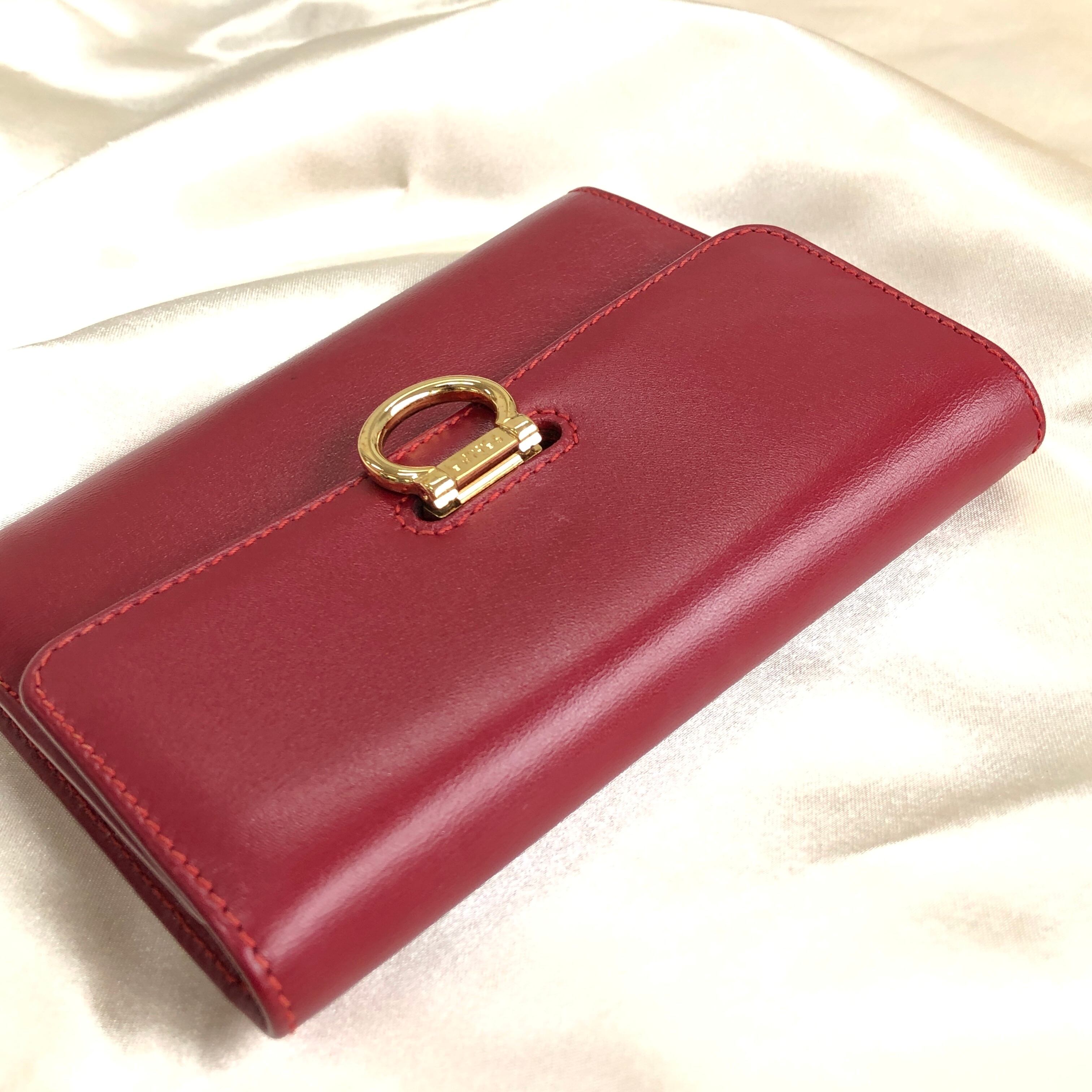 CELINE セリーヌ ホースビット レザー コンパクトウォレット 財布