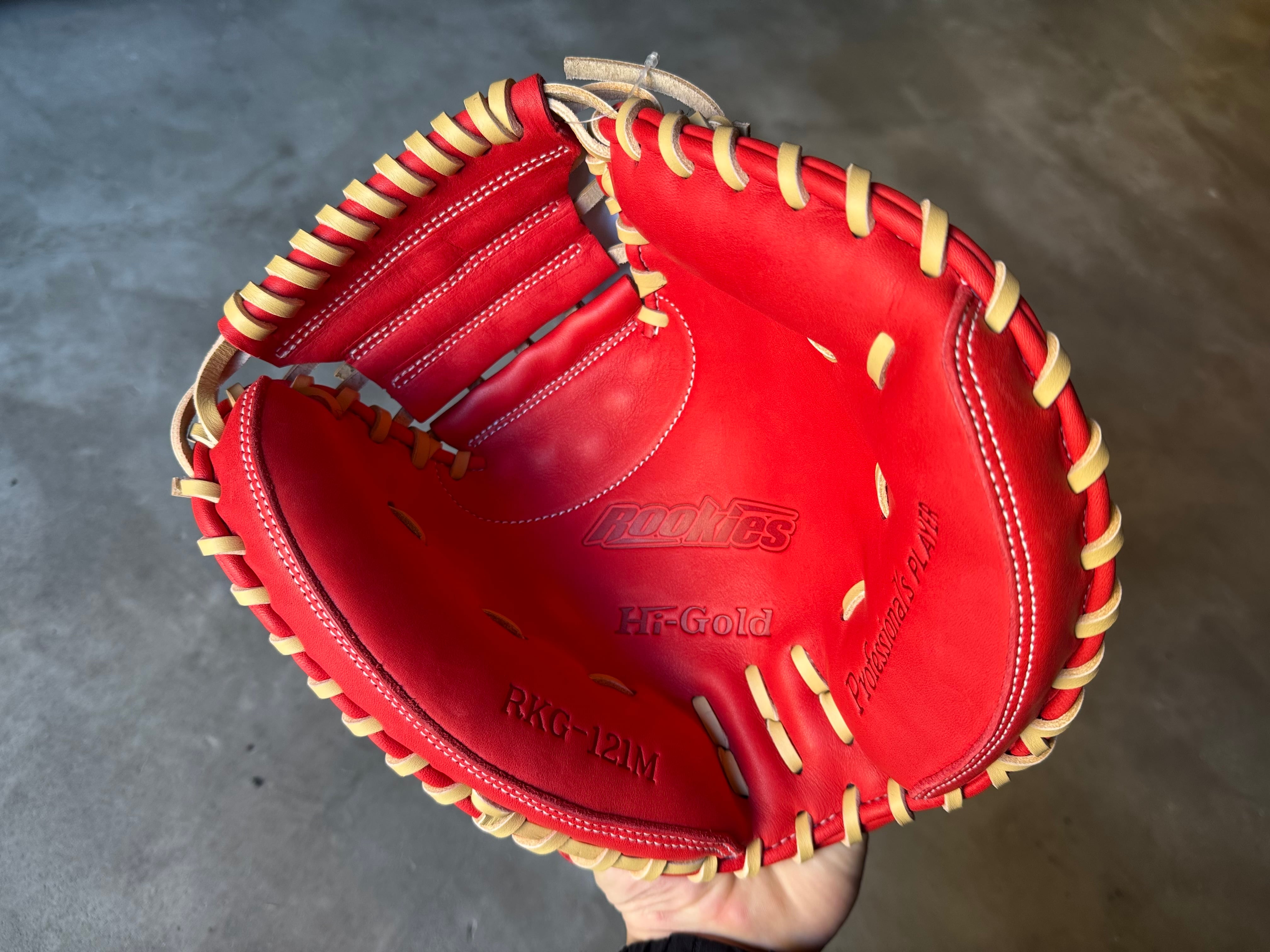 ROOKIES【Hi-GOLD】少年軟式用キャッチャーミット バーニングオレンジ