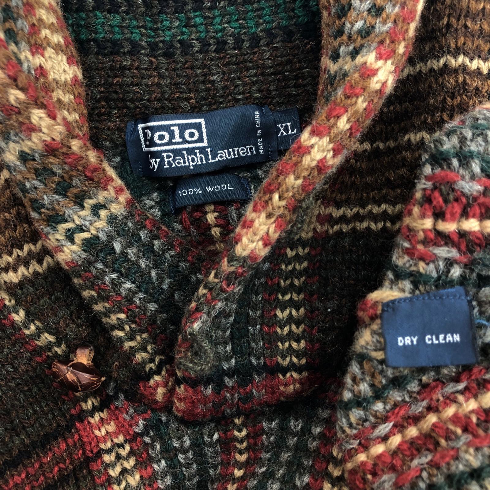 POLO RALPH LAUREN ラルフローレン 90年代 チェック柄 ショールカラー