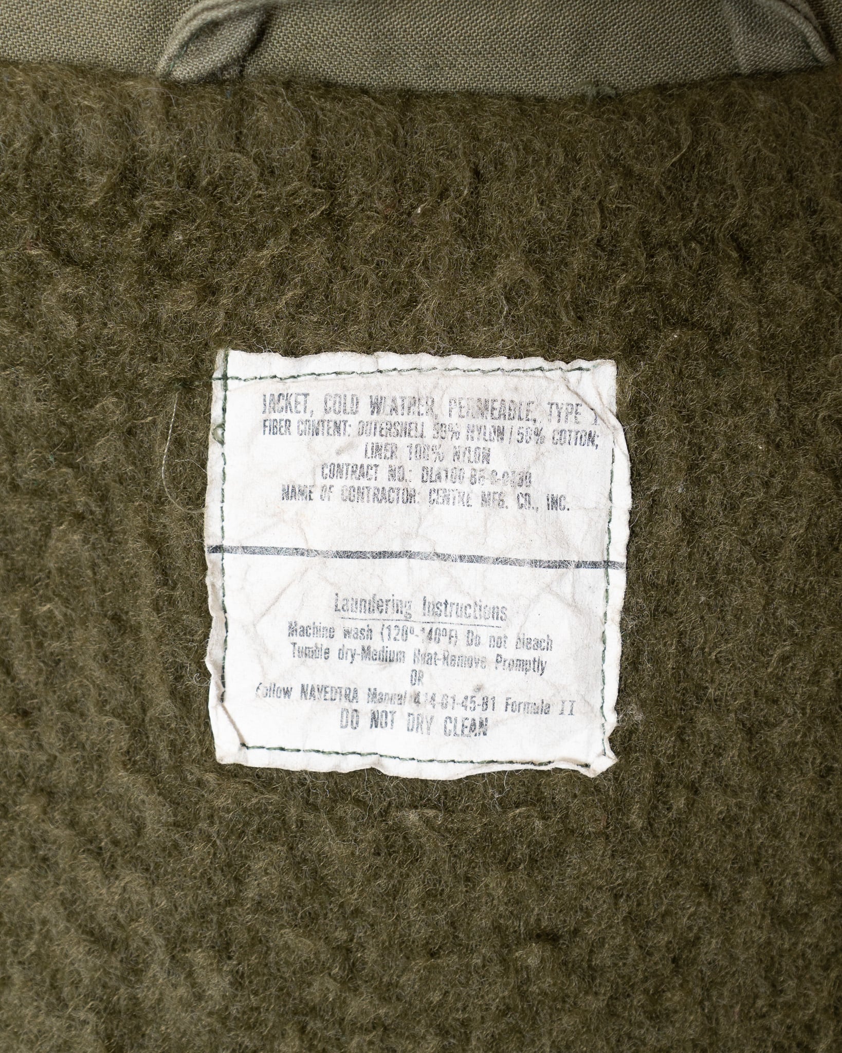 U.S.Navy A-2 Deck Jacket Stencil Large 