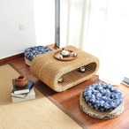 ローテーブル ラタンテーブル 高さ35cm 丸テーブル 籐 ラタン アジアン 北欧 おしゃれ ナチュラル リビング