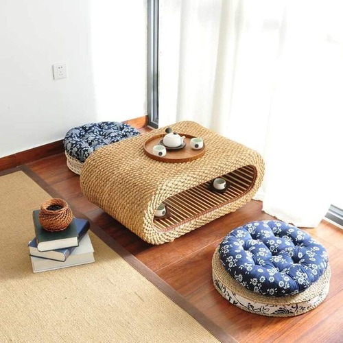 ローテーブル ラタンテーブル 高さ35cm 丸テーブル 籐 ラタン アジアン 北欧 おしゃれ ナチュラル リビング