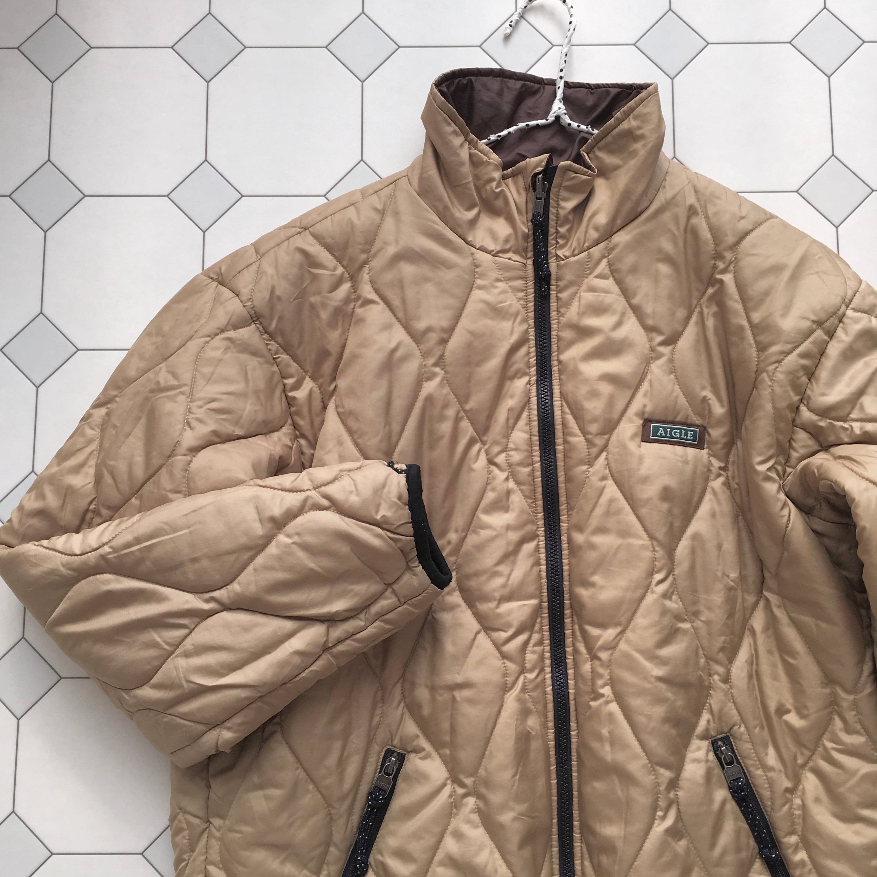 AIGLE reversible quilted batting blouson〈レトロ古着 エーグル ...