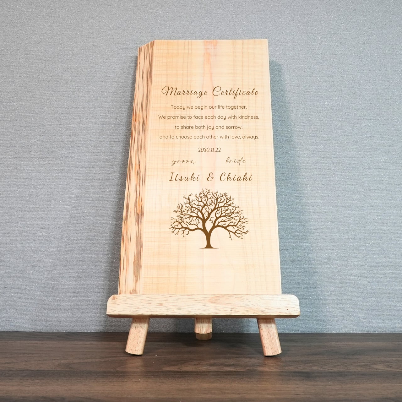 No.15 | ヒノキ | laseré（ラズレ）｜木の結婚証明書