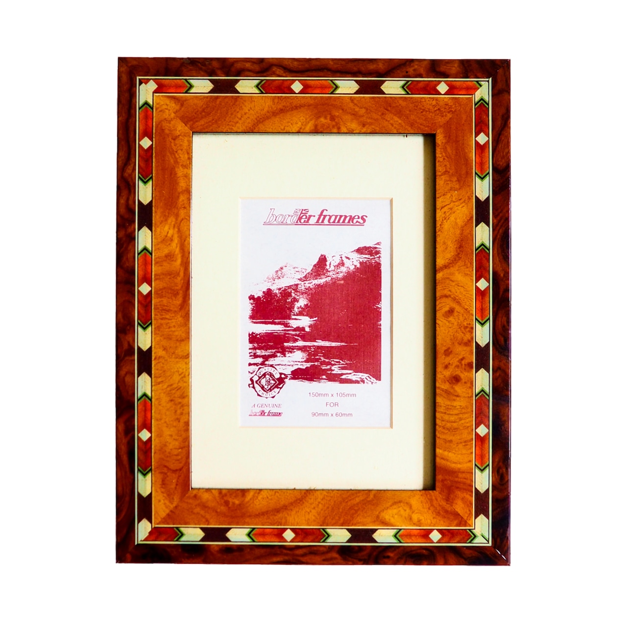 picture frame with a geometric made in USA