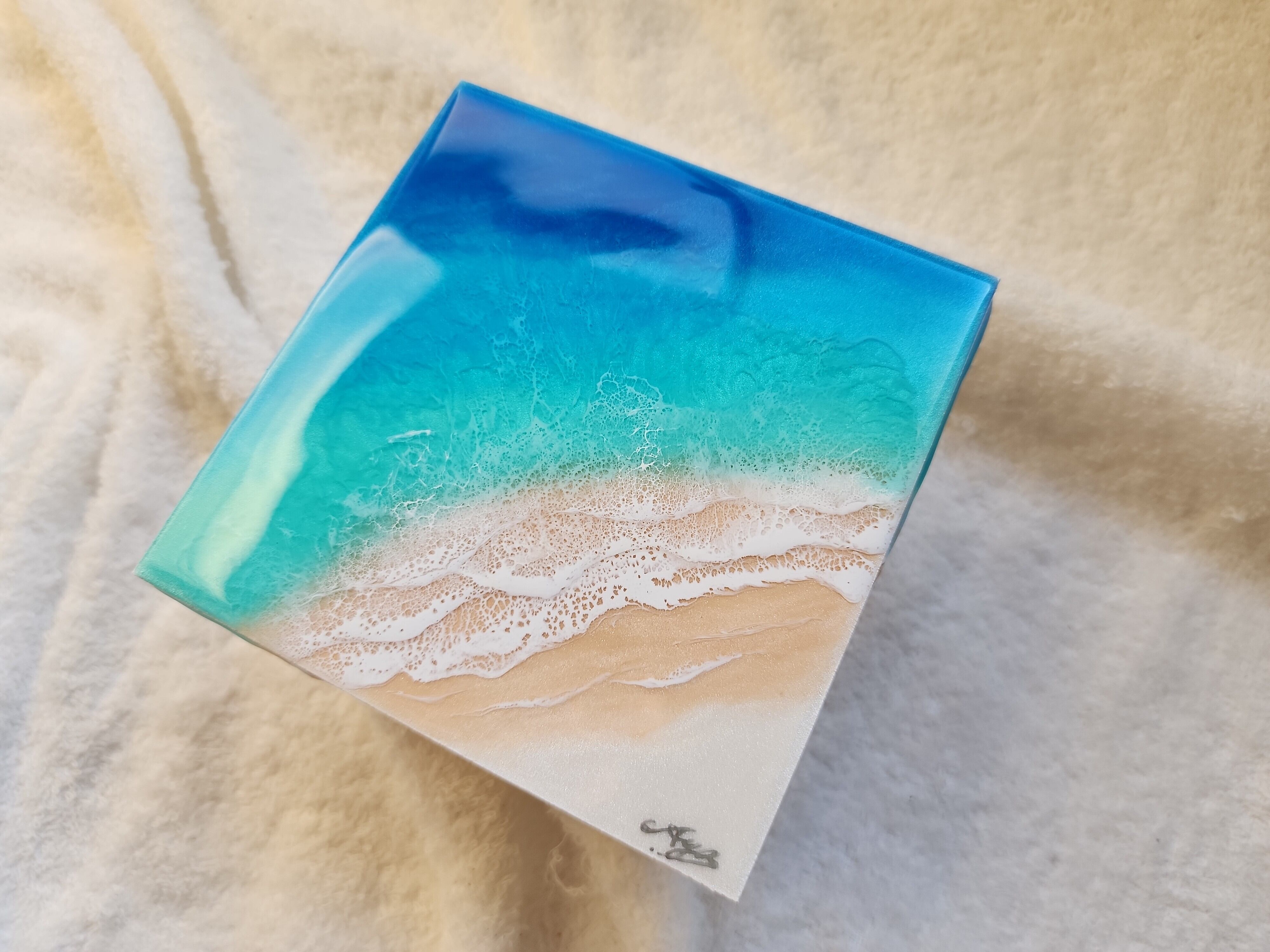 435.オーシャンレジンアート 12㎝パネル