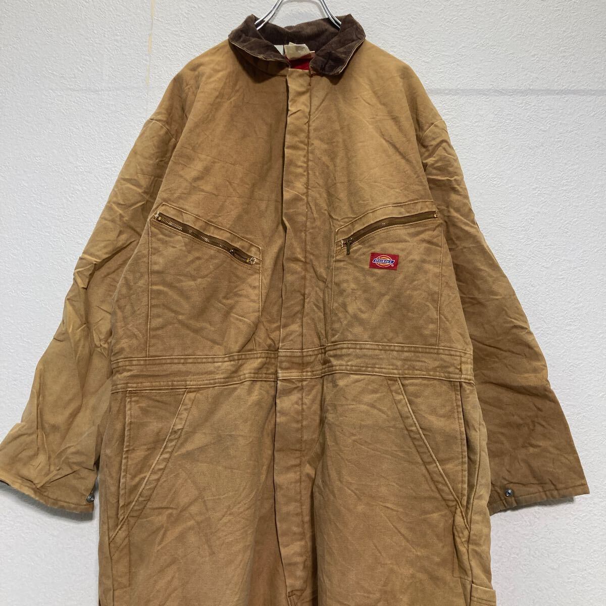 00s Dickies ダックジャケット メキシコ製 ブラック襟コーデュロイXL
