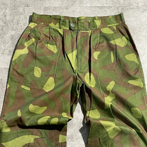 60-80s フィンランド軍 民間 M62 カモ フィールドパンツ w31 詳細写真3