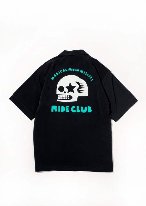 【MAGICAL MOSH MISFITS】マモミ MxMxM RIDE CLUB SHIRT (BLACK) オープンカラーシャツ