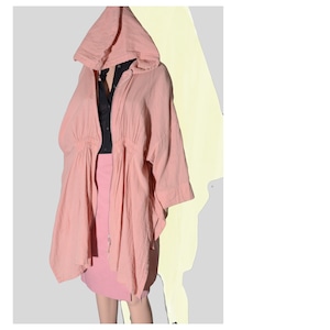 chalayan cotton gauze parka