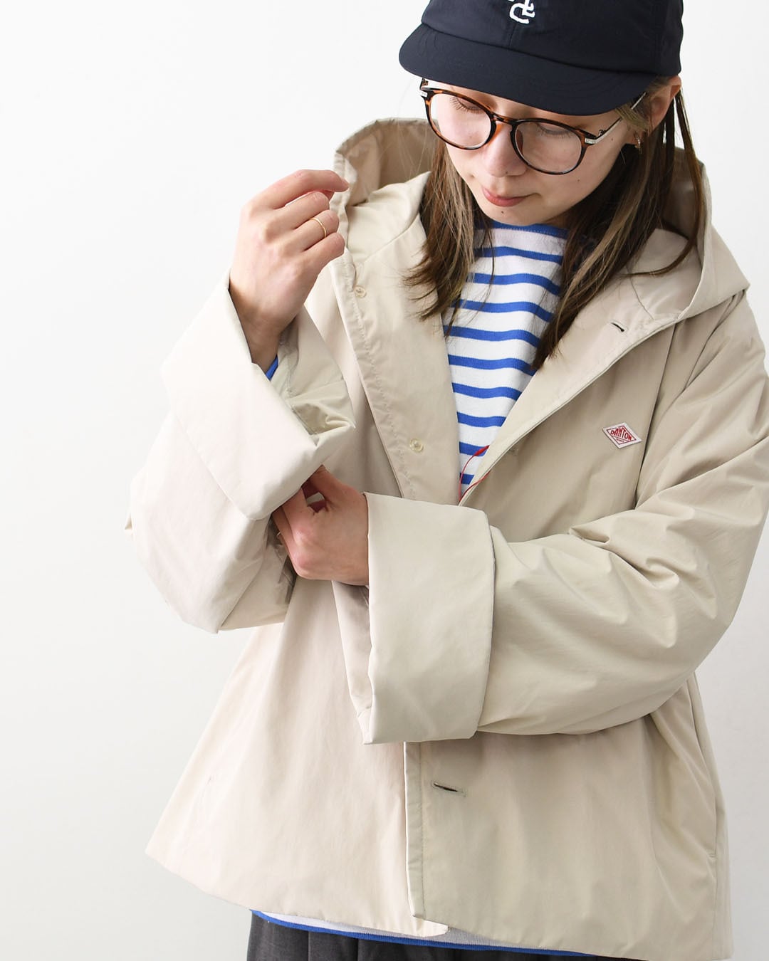 DANTON [ダントン] W INSULATION HOODED WIDE JACKET [DT-A0673PNT