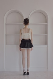 Double lace skirt pants