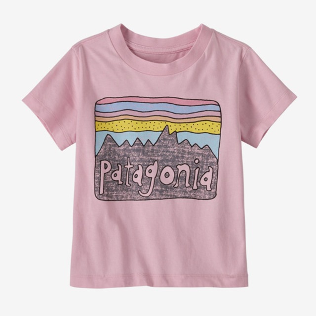 patagonia  BABY/TODDLER FITZ ROY SKIES T-SHIRT Peaceful Pink