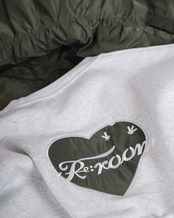 【#Re:room】Rrm HEART EMBROIDERY BIG TRAINER［REC874］