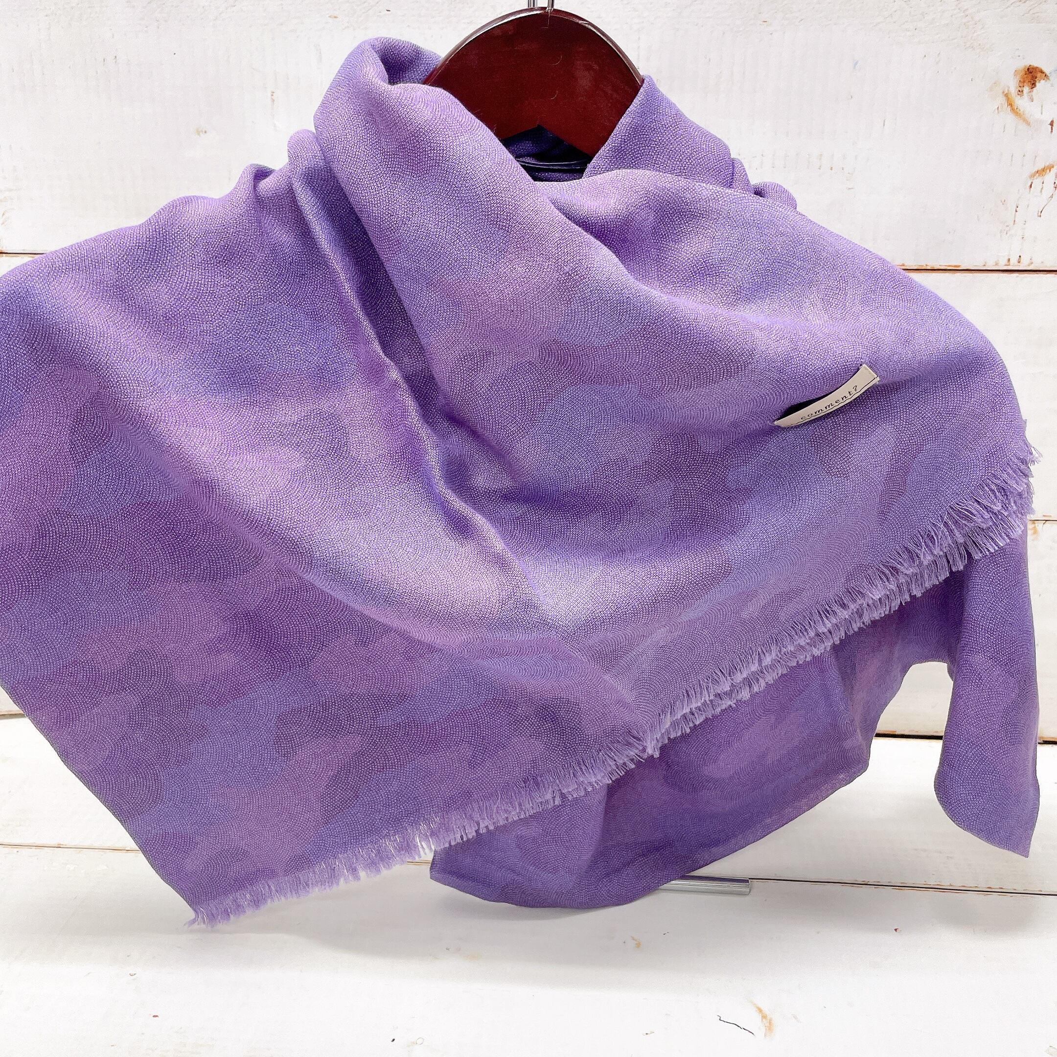 送料無料】廣瀬染場 江戸小紋 comment ? シルクカシミアストール