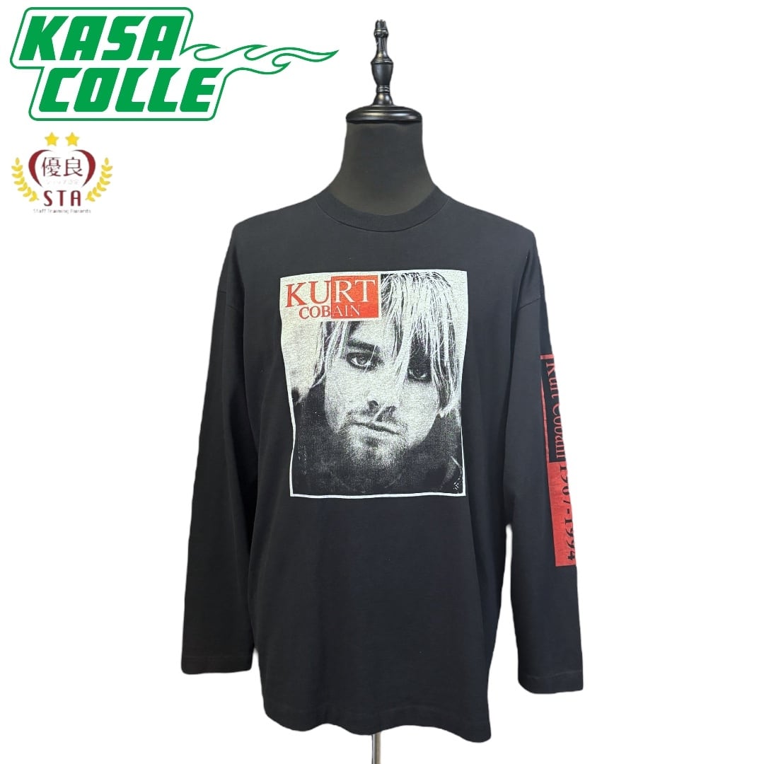 NIRVANA KURT ニルヴァーナ カートバンドメンバー 長袖シャツ NIRVANA】ニルヴァーナ Kurt Cobain カート・コバーン ロング
