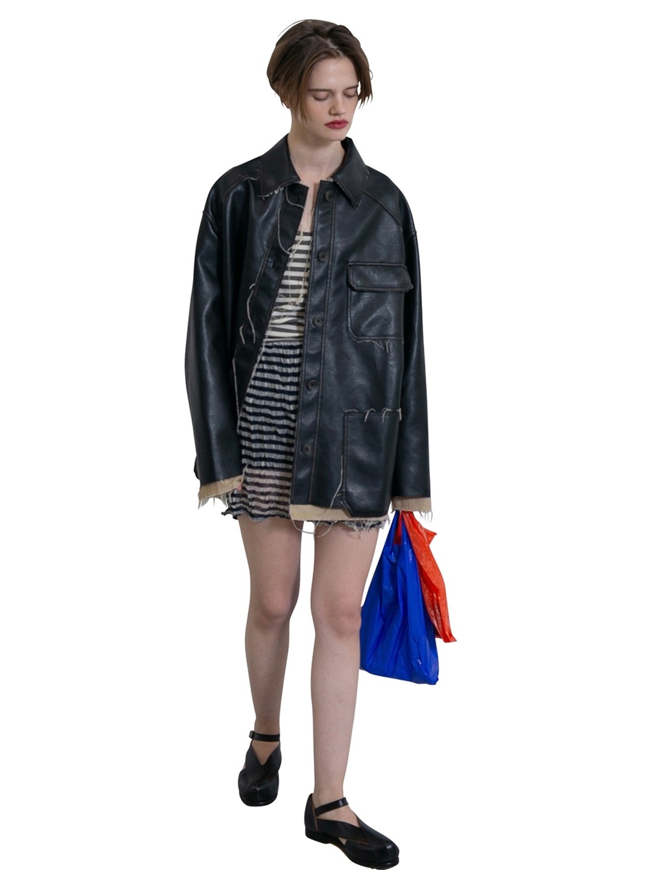 PERVERZE パーバーズ / Wrinkle Knit Twin Skirt ¥27,500- / スカート - 3