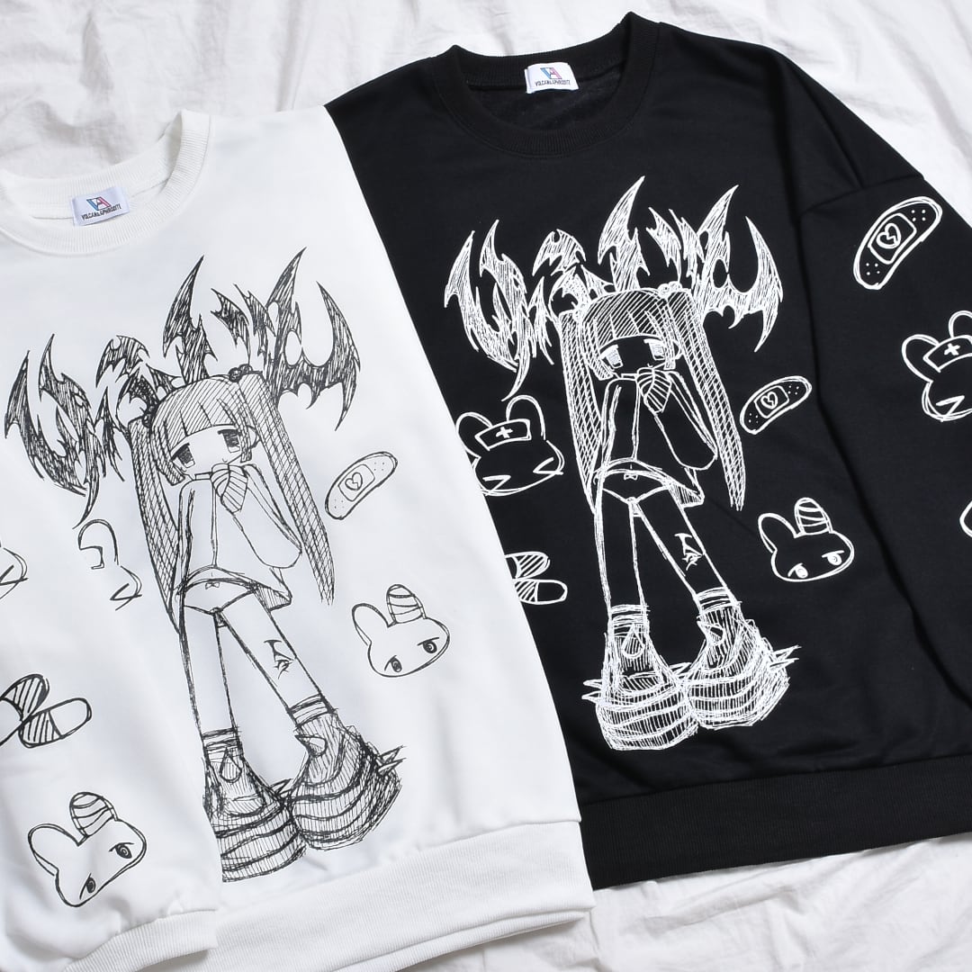 マックスマーラ　プリント グリッター装飾 スウェット 11/13新着】落書きGIRLスウェット | VOLCAN&APHRODITE