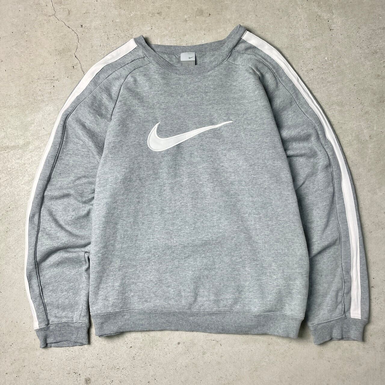 00年代 NIKE ナイキ ビッグロゴ サイドライン スウェットシャツ メンズ