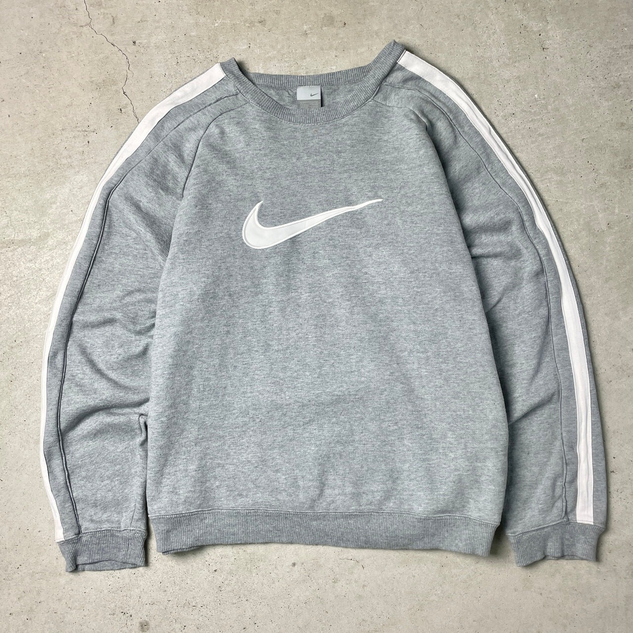 00年代 NIKE ナイキ ビッグロゴ サイドライン スウェットシャツ メンズ 