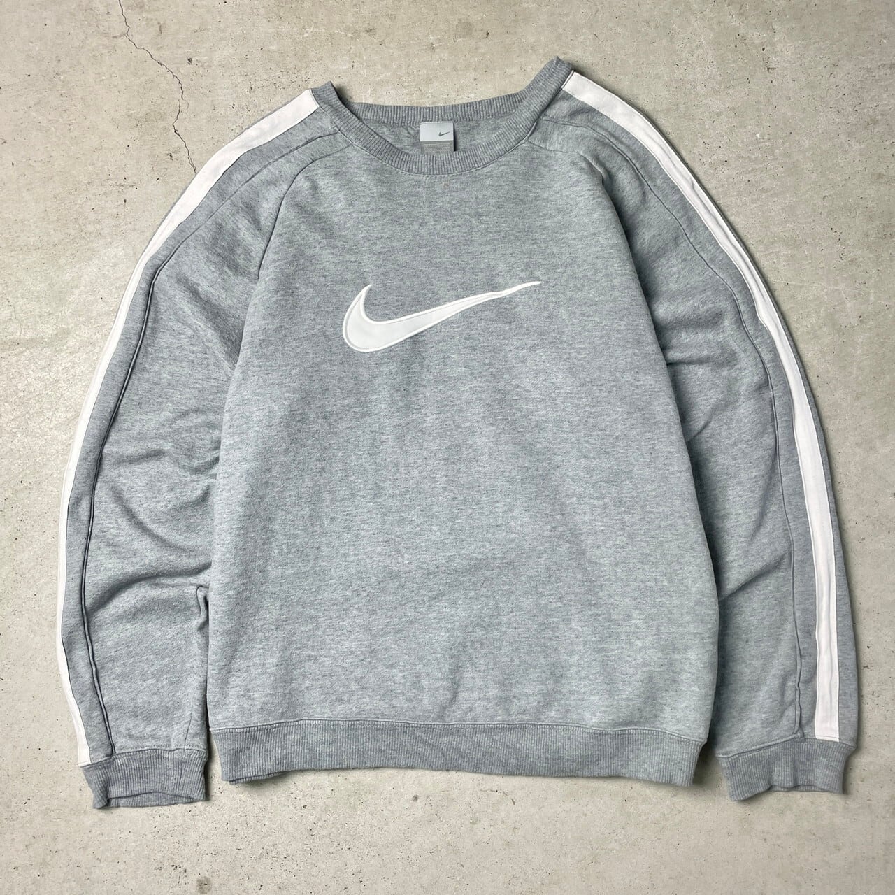 00年代 NIKE ナイキ ビッグロゴ サイドライン スウェットシャツ メンズ 