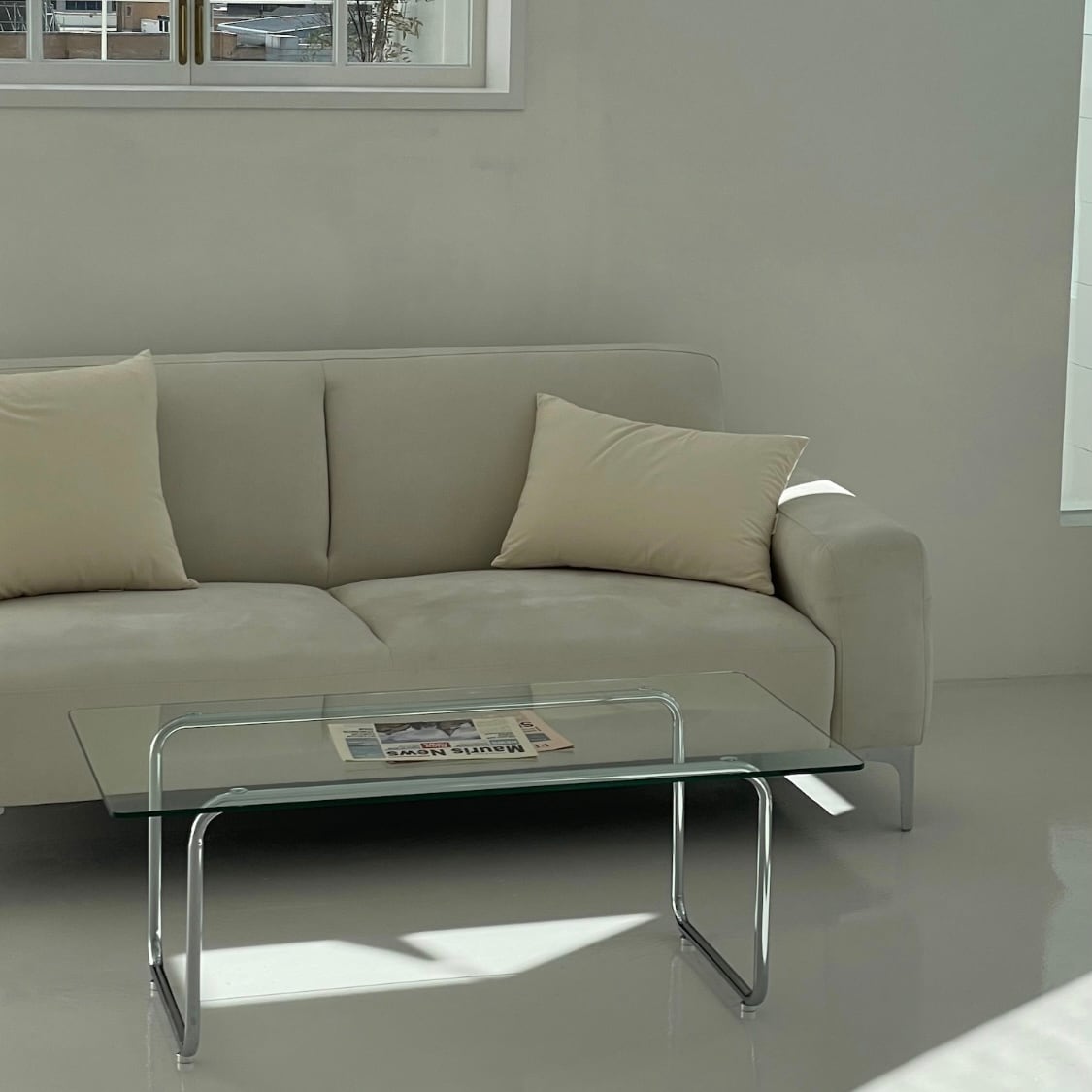 T squere glass table / T スクエア ガラス テーブル ダイニング