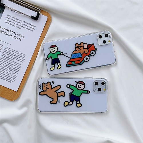 カートゥーン iPhone11 Proクリアケース ソフト 超軽量 可愛い☆