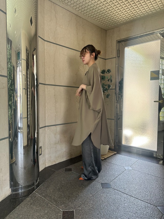【Special order item】シルキージョーゼットロングシャツ