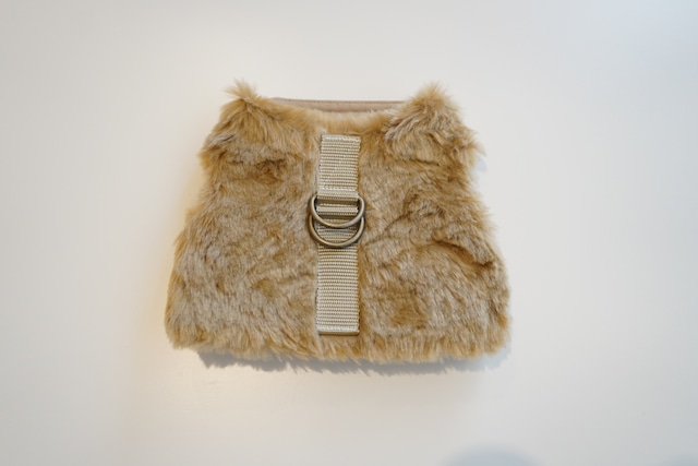 eco-fur harness beige