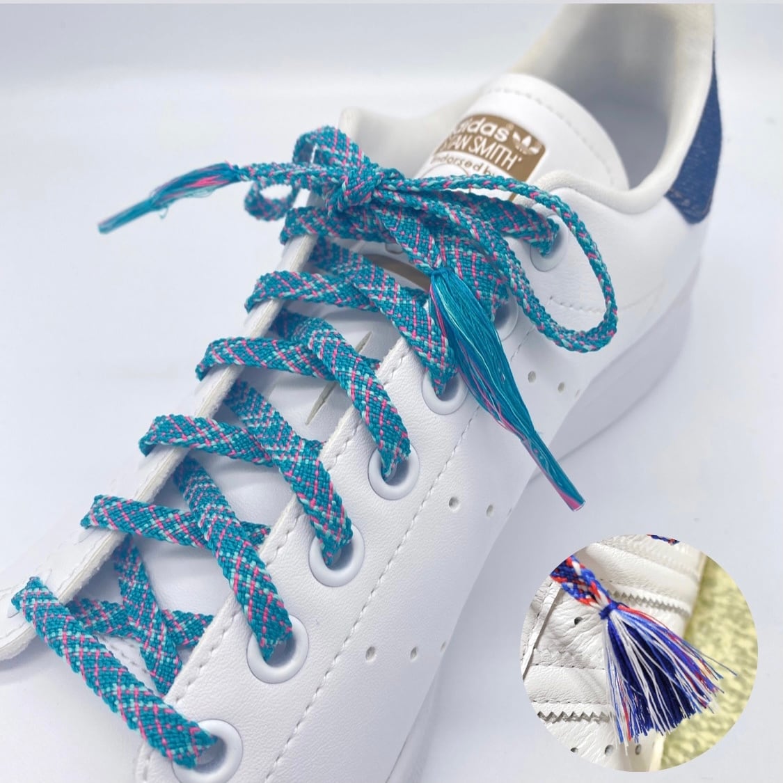 シューレース 『SHOELACES』 ホワイト 平紐 140cm 靴ひも 白 - 靴