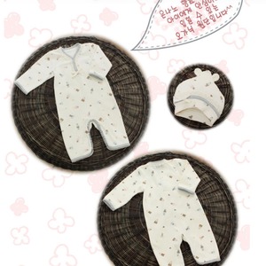 【予約販売】型紙のみ｜C-126 ベビー服＋帽子セット｜サイズ60/70｜商用利用OK