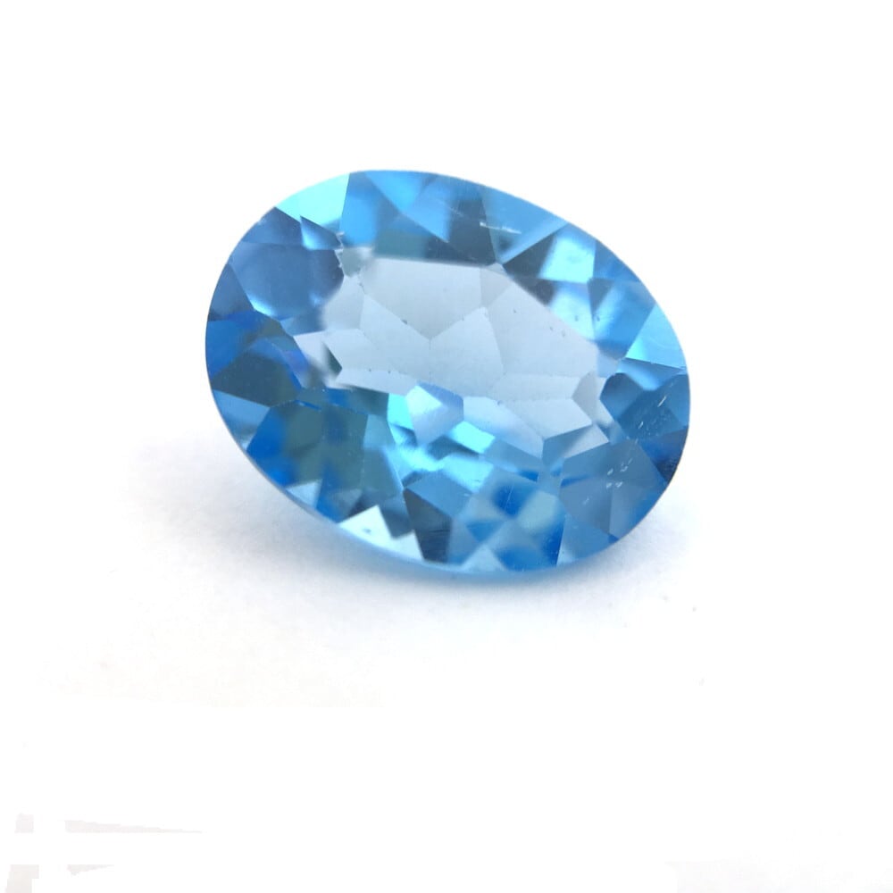 ブルートパーズルース　オーバルコンケーブカットのチャーム他　14kgf ブルートパーズルース オーバルコンケーブカットのチャーム他 14kgf