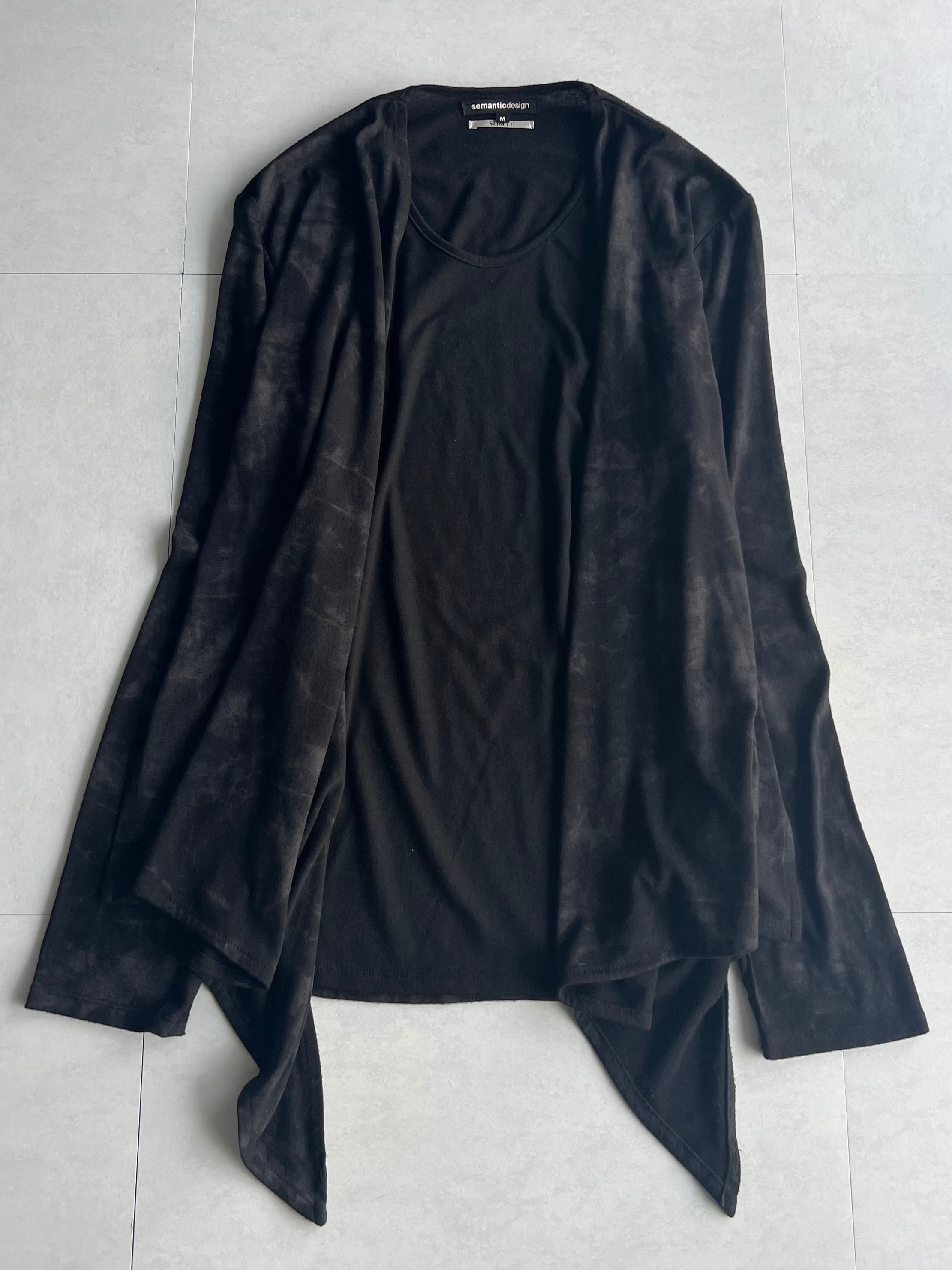 "semantic design" Deformation Tie-dye L/S Tee