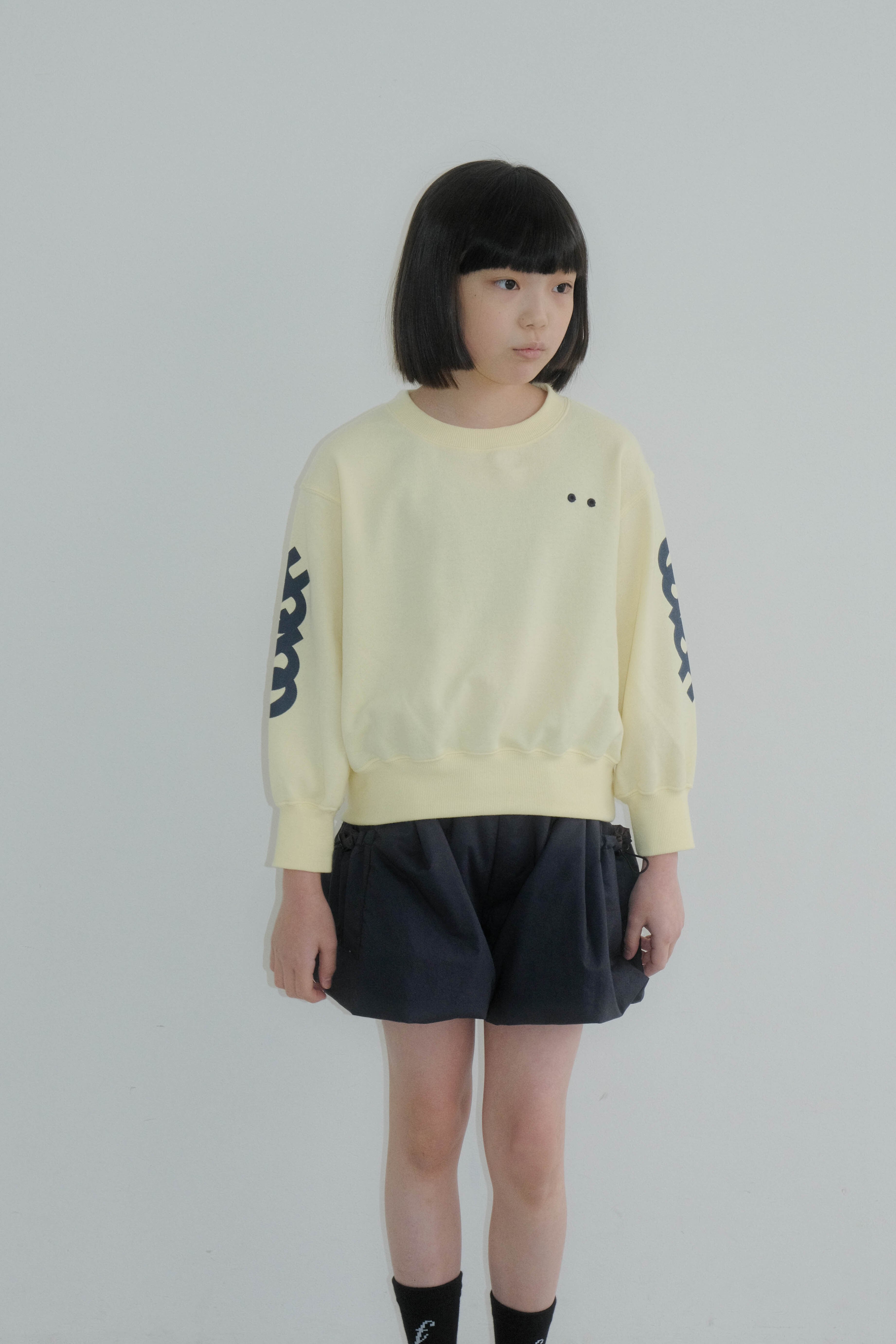 26AW】folkmade(フォークメイド)Color Jersey Sweatshirt LEMON(LL