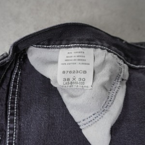 RUSTLER black denim W38L30 古着