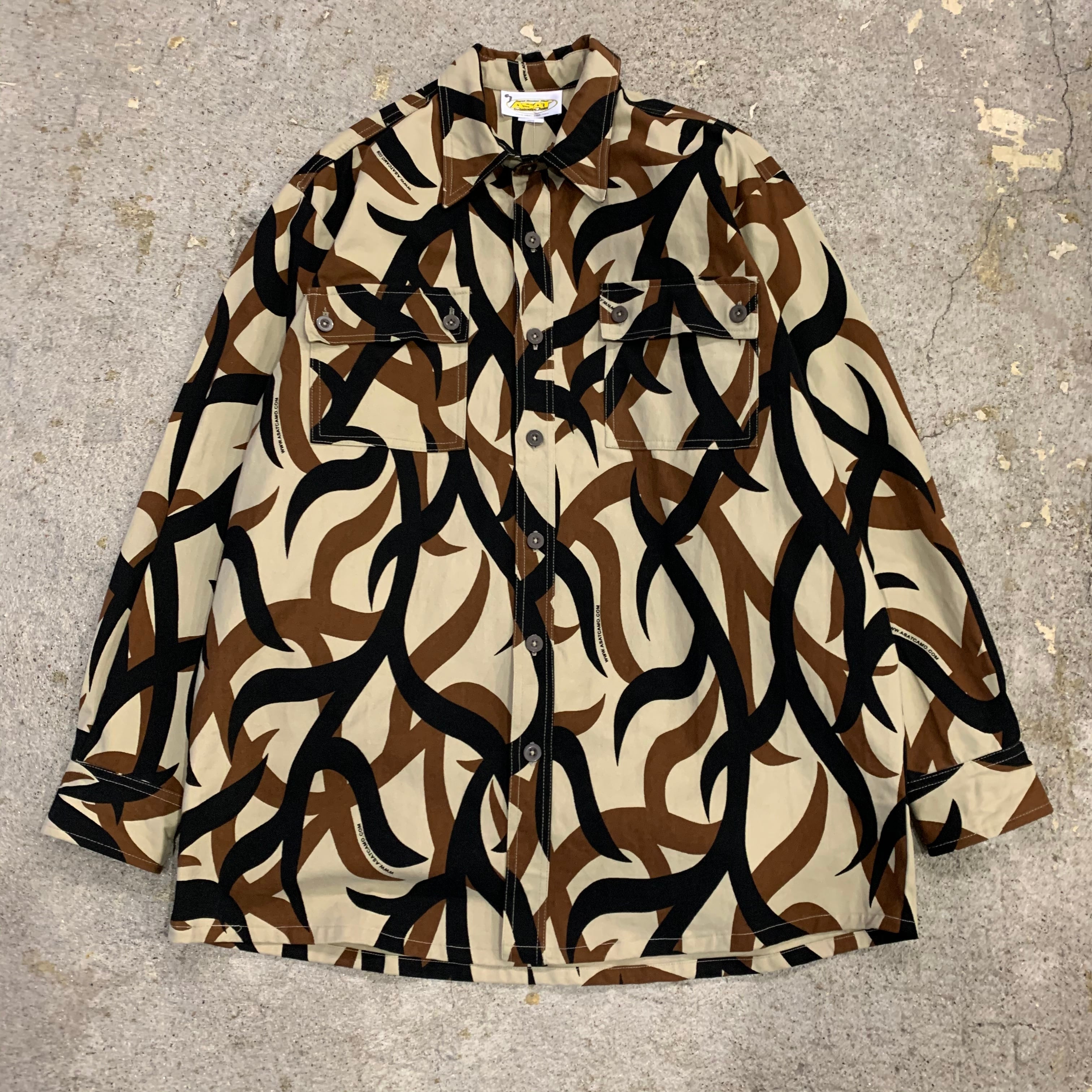 90s ASAT TRIBAL CAMO SHIRT 90s USA製 ASAT TRIBAL CAMO FIELD SHIRT