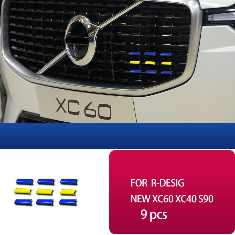 ボルボXC90 XC60 S90 V90 XC40 S60 V60 3色のストリップ装飾カー