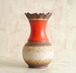 西ドイツ製 ヴィンテージ Scheurich窯 やや大きめ 陶器の花瓶 Fat Lava 花器 一輪挿し ミッドセンチュリー アンティーク ig2123
