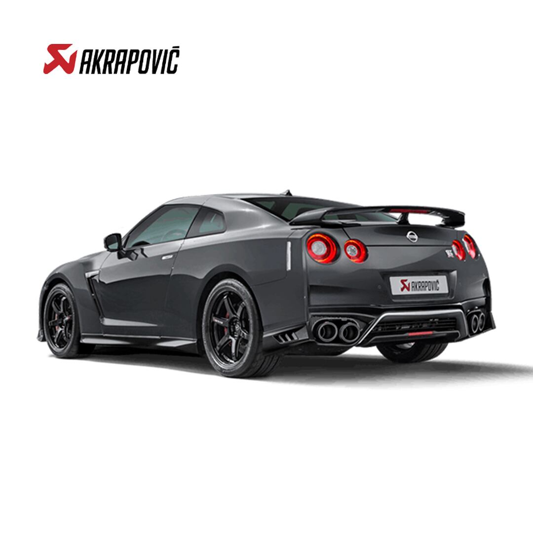 AKRAPOVIC NISSAN / 日産 GT-R (R35) Tail pipe set (Carbon,dia 125 mm)